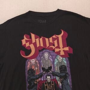 Ghost Band Graphic Crew Neck Short Sleeve T Shirt Adult Mens Size Large L Black